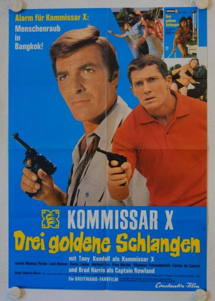 Kommissar X - Drei goldene Schlangen originales deutsches Filmplakat